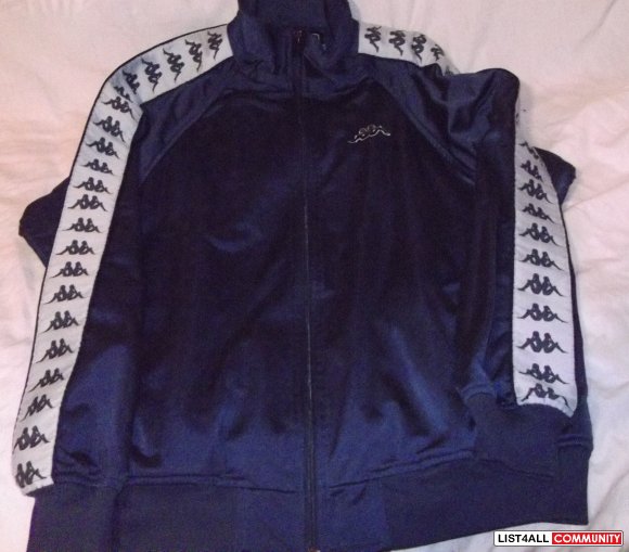 navy blue kappa jacket