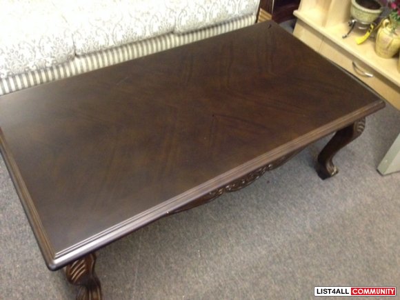 Elegant Solid Wood Coffee Table