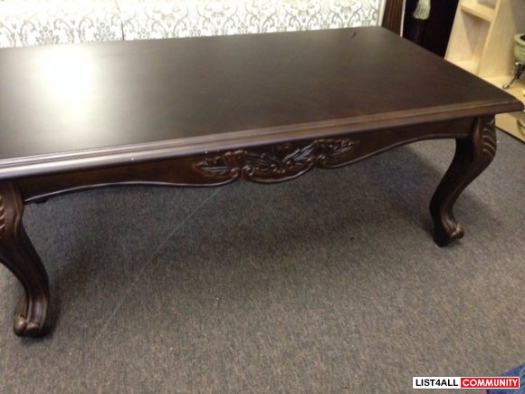 Elegant Solid Wood Coffee Table