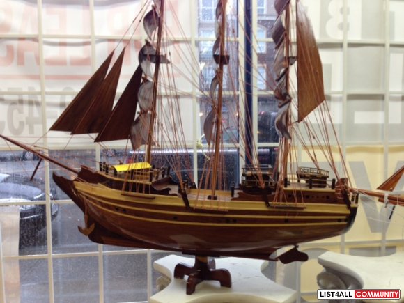 Hand Made Wooden Replica Ship
