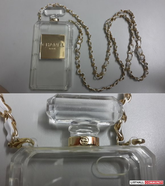 Up for sale if this perfume shaped phone case (Clear) iPhone 5 5s