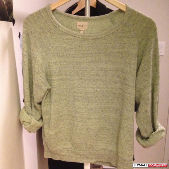 Wilfred Free Green Pull-Over Sweater