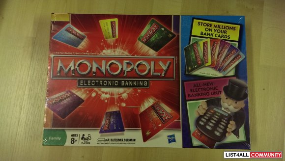Brand New Monopoly Credit Card Game