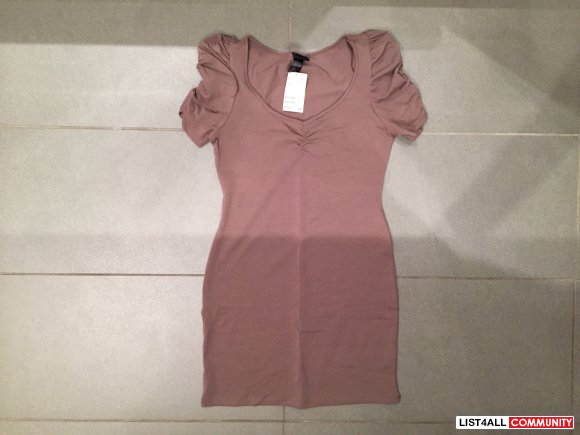 H&M Brown Tshirt Dress