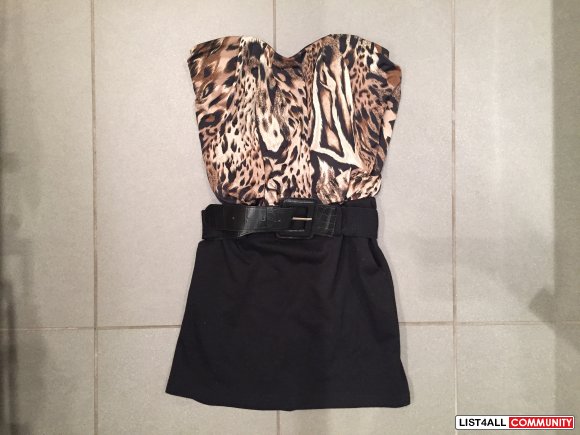 URBAN BEHAVIOR Leopard Print Dress