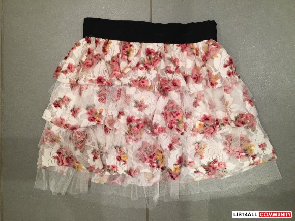 Floral Tiered Skirt