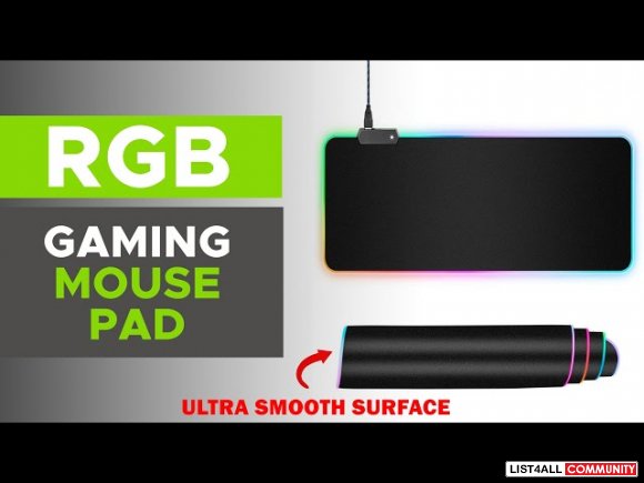 Gaming Mouse Pad with RGB USB LED Light