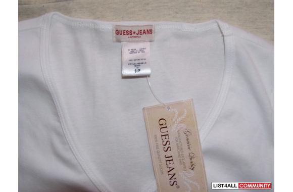 NEW   WITH TAG GUESS LOGO T-SHIRTWhiteGuess in rhi