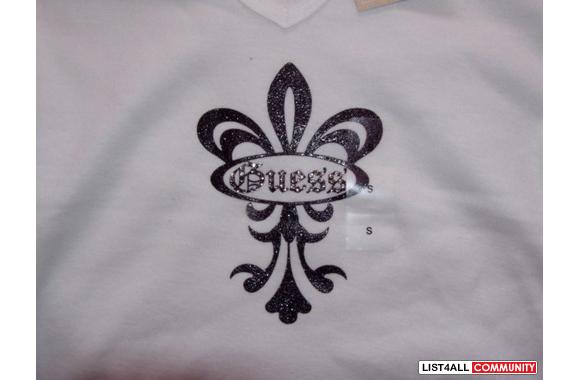 NEW   WITH TAG GUESS LOGO T-SHIRTWhiteGuess in rhi