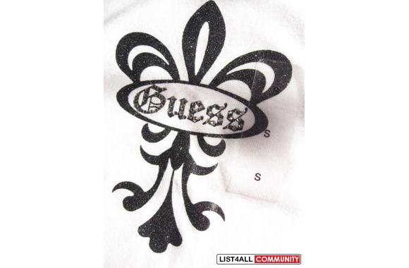 NEW   WITH TAG GUESS LOGO T-SHIRTWhiteGuess in rhi