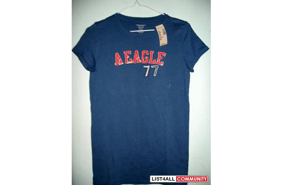 NEW   WITH TAG AE T-SHIRT A Eagle 77 across the ch