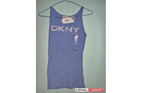 NEW   WITH TAG DKNY TANKCorn Flower Blue"DKNY