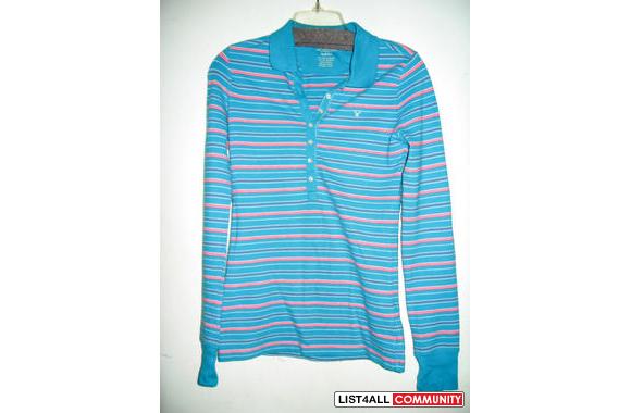 AE POLO LONG SLEEVERoyal Blue"Eagle" acr