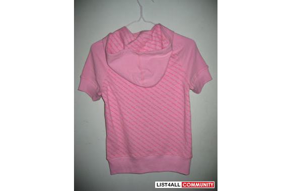 NEW   WITH TAG BEBE SPORT HOODIEPinkLogo Short Sle