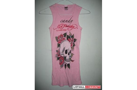 NEW   WITHOUT TAG ED HARDY TANK100 % AuthenticSkul