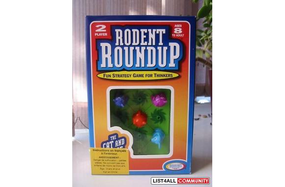 New RODENT ROUNDUP Fun Strategy Game for Thinkers 