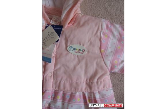 NEW Pink SNOWSUIT Size 0-12 Months Brand new pink 
