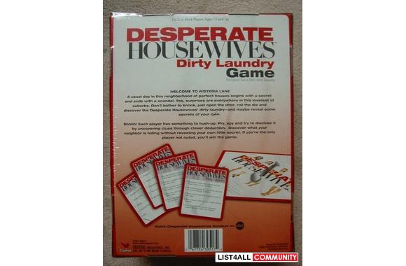 New DESPERATE HOUSEWIVES DIRTY LAUNDRY GAMEAges 13