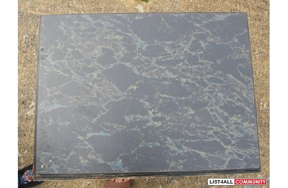 Retro Coffee Table and Side Table SetMarble Effect