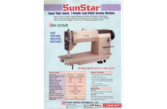 Sunstar Industrial Sewing Machine&nbsp;The price is as quoted
