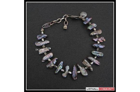 New  Dyrberg/Kern DOLCE  bracelet with Gray Mother
