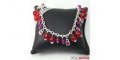 New Dyrberg/Kern BAY necklace S/RED with Swarovski crystals