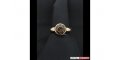 New Dyrberg/Kern YANNIS ring in GOLD/BROWN