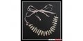 New Dyrberg/Kern DOLCE necklace with Swarovski crystals, pink Mother o