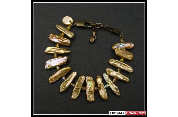 New Dyrberg/Kern  DOLCE  bracelet with Mother of P