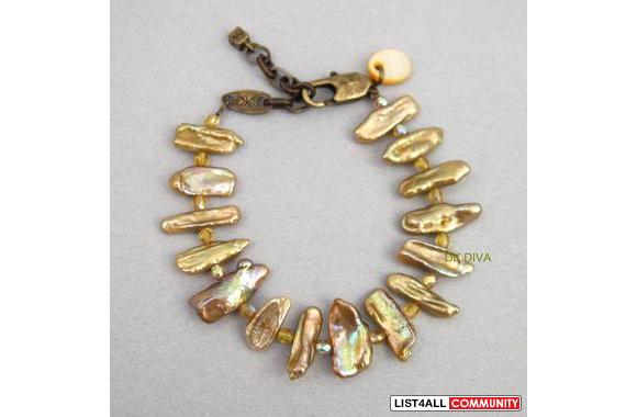 New Dyrberg/Kern  DOLCE  bracelet with Mother of P