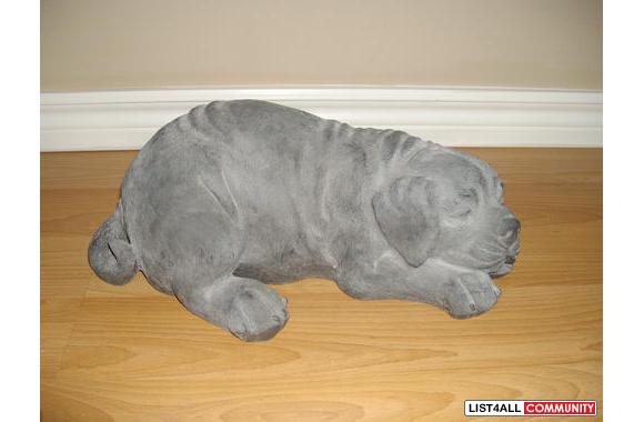 Sleeping dog statue - Retail $39