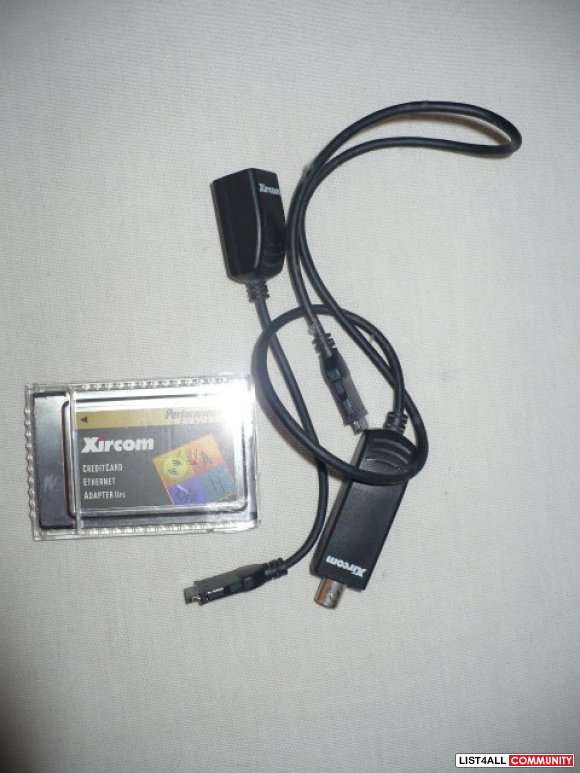 Xircom PS-CE2-10 Credit Card Ethernet Adapter IIps W/Dongle