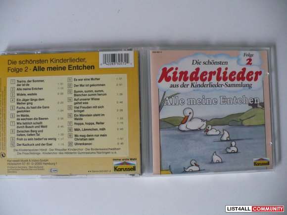 German CD - Die schoensten Kinderlieder Folge 2