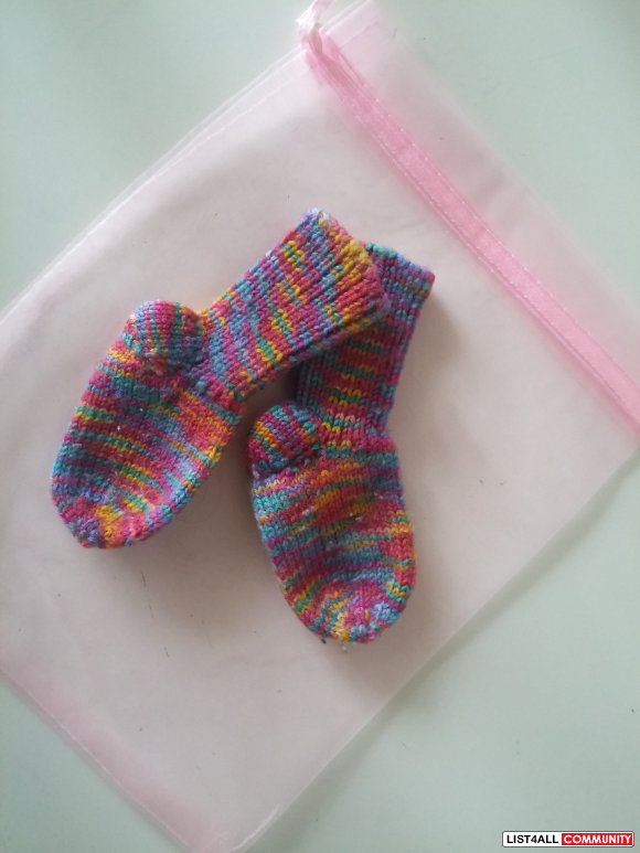 New Handmade knitted preemie socks