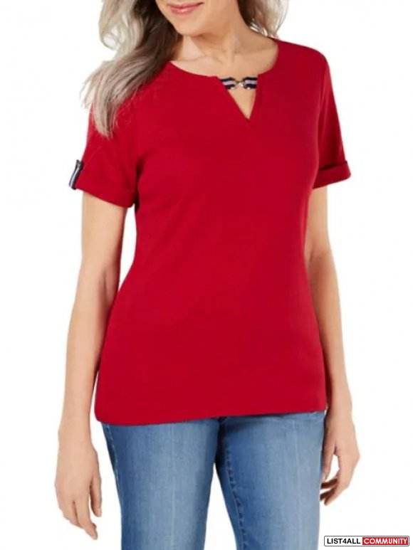 nwt Cotton Top red M