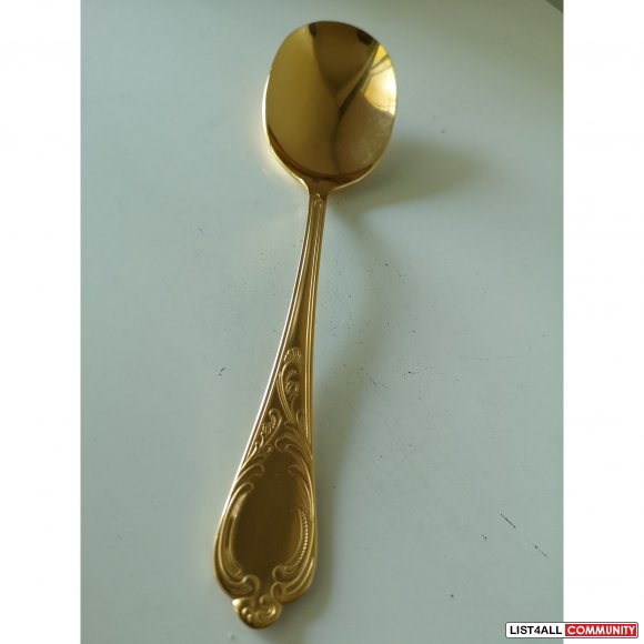 Royal Collection Solingen 23/24 Gold Karat Spoon