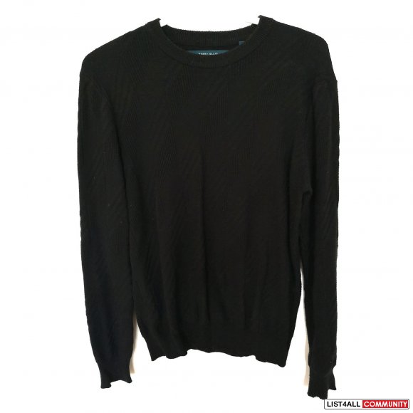 men Perry Ellis Patterned Sweater black S