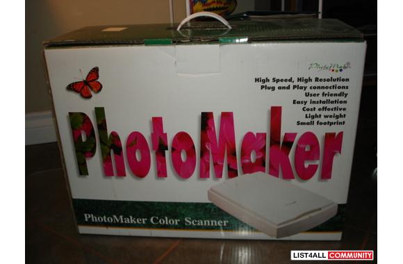 Scaner by photo maker porteble port,never used.---