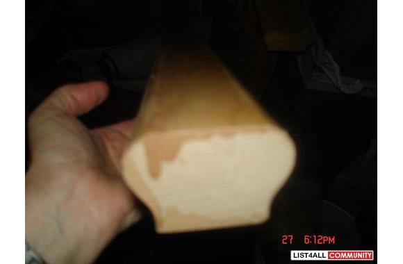 &nbsp;  Lots of top hand rail NEW Maple 3 1/2 and 