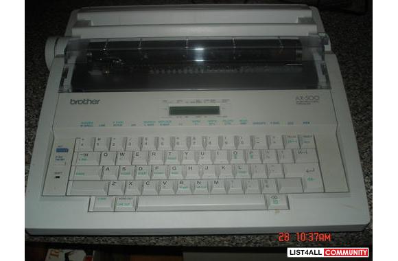 Brother Typewriter Ax 500 - $75 (Coquitlam)  Broth