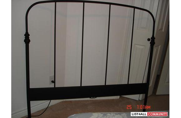 For Double size BED Headboard and Footboard in bla