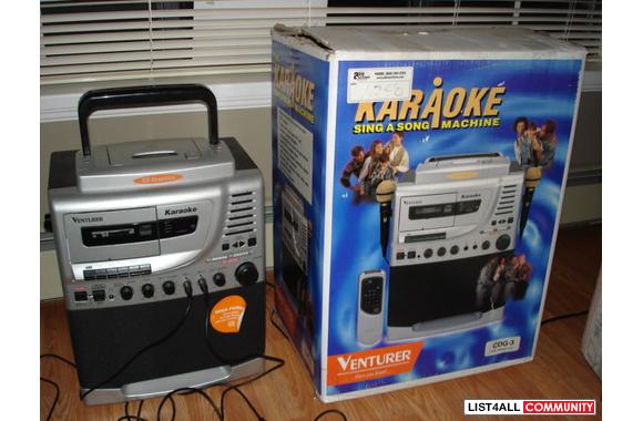Kareoke like new with 2 mics