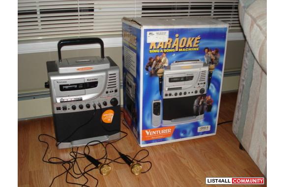 Kareoke like new with 2 mics