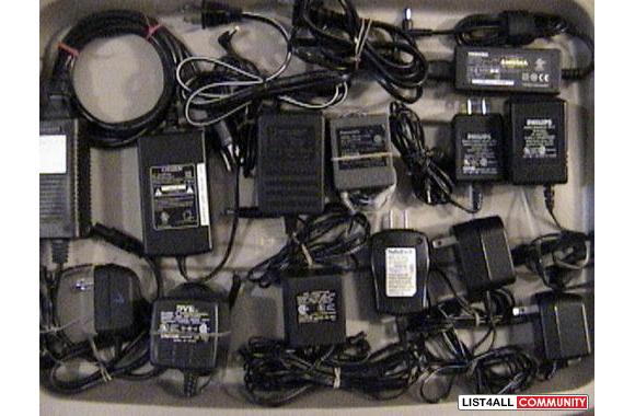 Here's a list of some&nbsp; AC adapters  I have fo