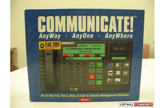 COMMUNICATE! contact management software for the P