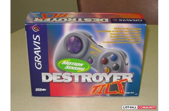 Gravis Destroyer Tilt game pad for the PC.  Motion
