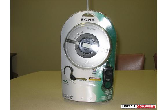 SONY Ultra-slim full-circle CD Walkman  Clip-on re
