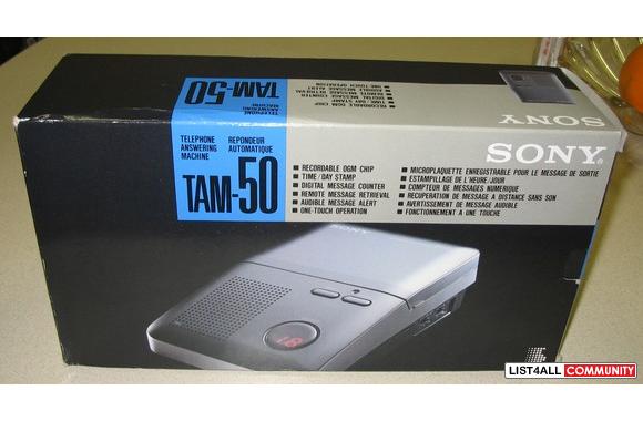 Sony TAM-50 telephone answering machine.  Excellen