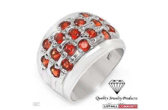 Beautiful Ring With 2.55ctw Genuine Garnets Beauti