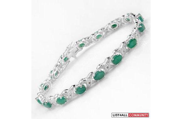 Stunning Braclet with 7.50ctw Percious Stones-Genu